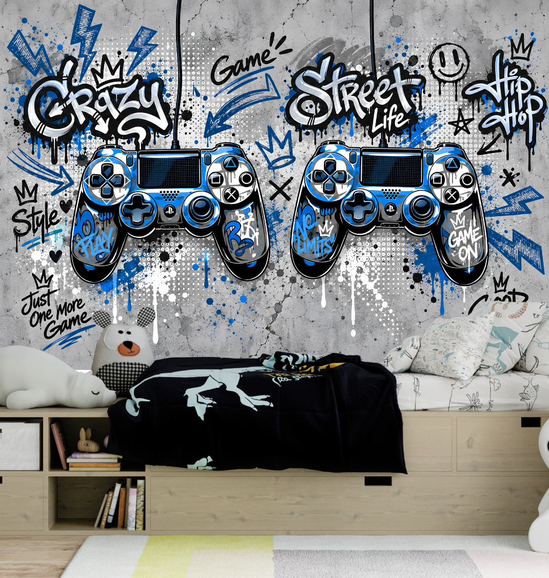 Tapisserie Manette Gaming Ado Game Street | Le Petit Intissé