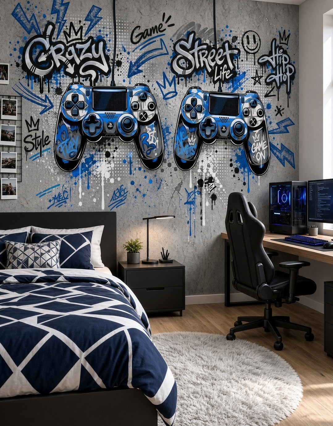 Tapisserie Manette Gaming Ado Game Street | Le Petit Intissé