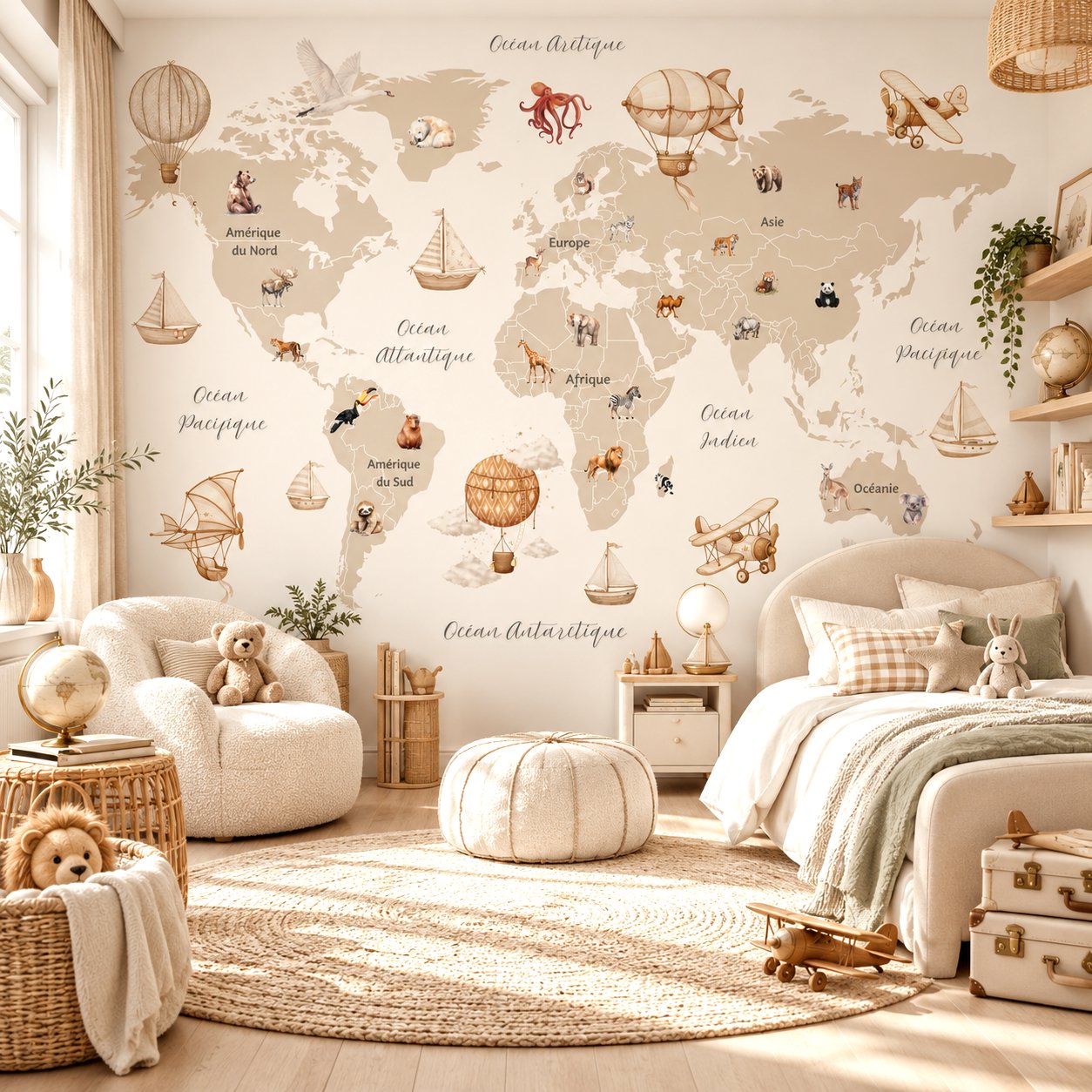 Tapisserie Monde Enfant | Le Petit Intissé