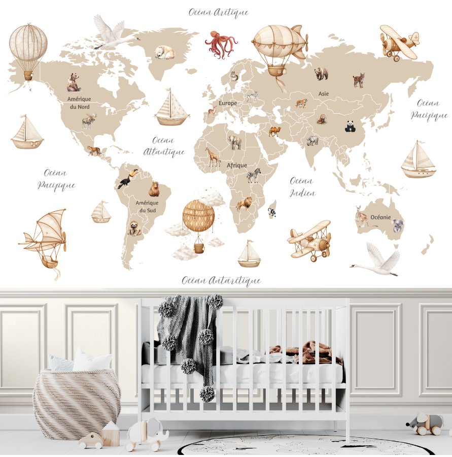 Tapisserie Monde Enfant | Le Petit Intissé