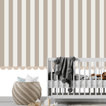 Papier Peint Rayé Beige | Le Petit Intissé