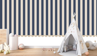 Thumbnail for Papier Peint Rayure Bleu Marine | Le Petit Intissé