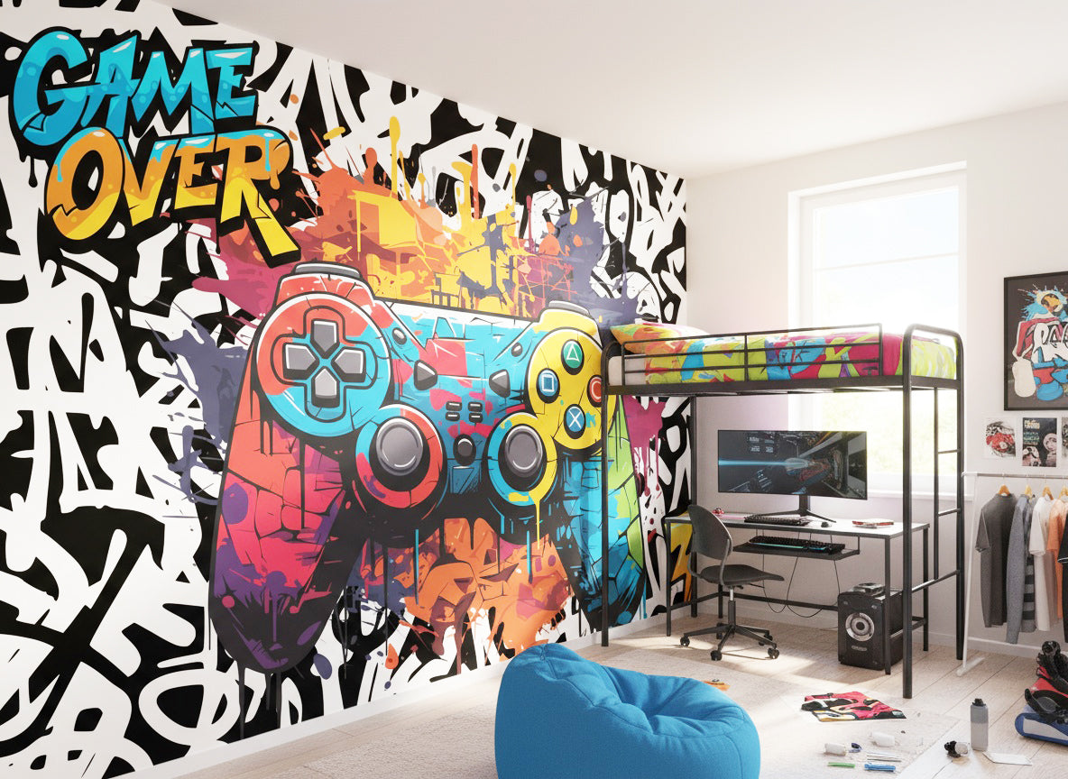Papier Peint Game Over | Le Petit Intissé