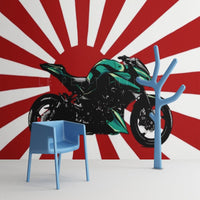 Thumbnail for Papier Peint Moto <br/> Soleil Levant