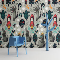 Thumbnail for Papier Peint Fille Classique <br/> Le Petit Chaperon Rouge