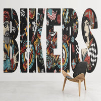 Thumbnail for Papier Peint Moto <br/> Bikers Tag