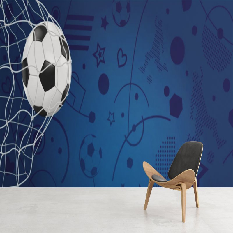 Papier Peint Foot <br/> Univers des Bleus