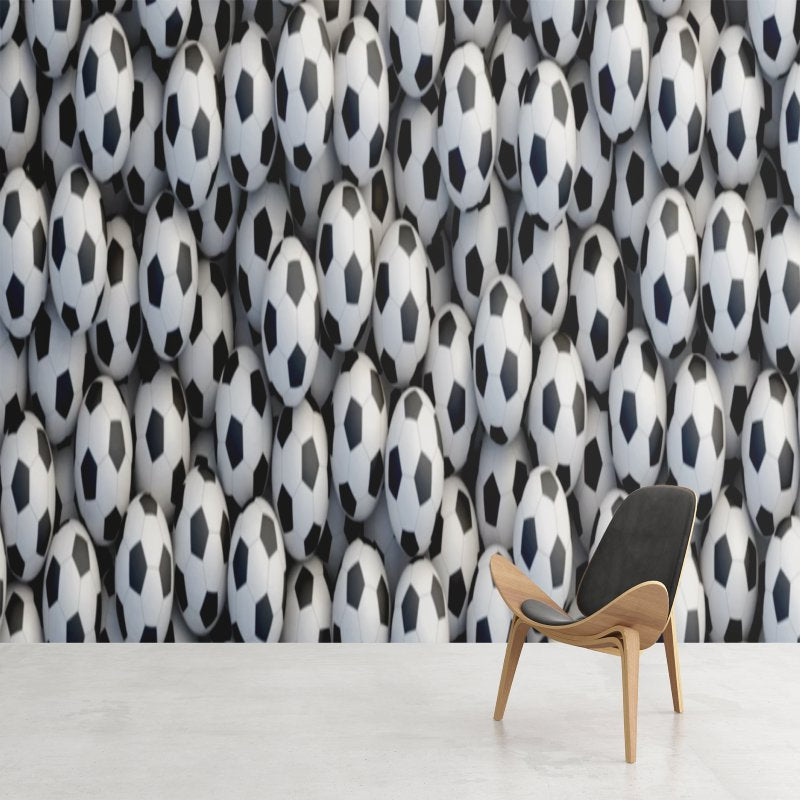 Papier Peint Foot <br/> Mur de Ballons