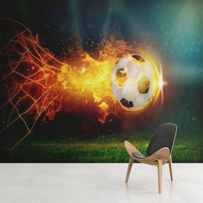 Papier Peint Foot <br/> Droit au But