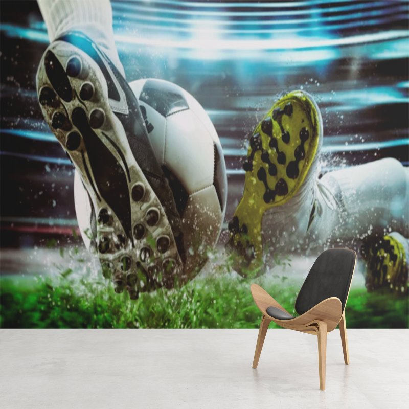 Papier Peint Foot <br/> Duel