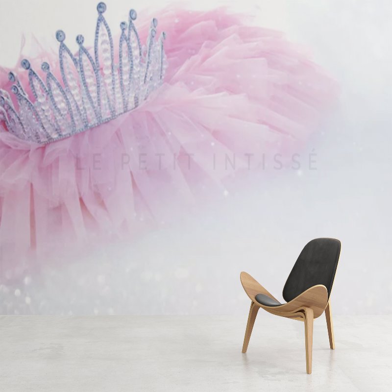 Papier Peint Princesse <br/> Voile Rose