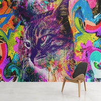 Thumbnail for Papier Peint Graffiti <br/> XXL Chat