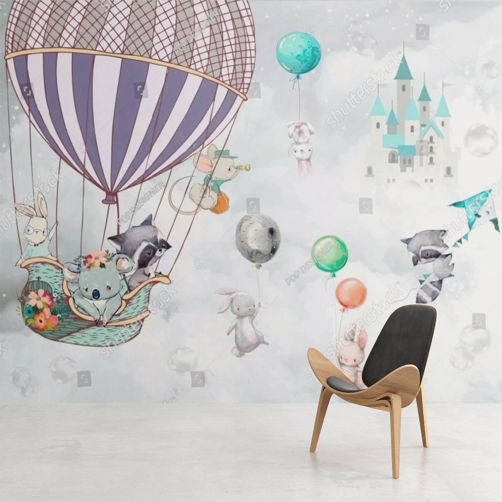 Papier Peint Animaux <br/> Douceur Volant