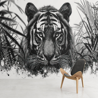 Thumbnail for Papier Peint Tigre Jungle | Le Petit Intissé