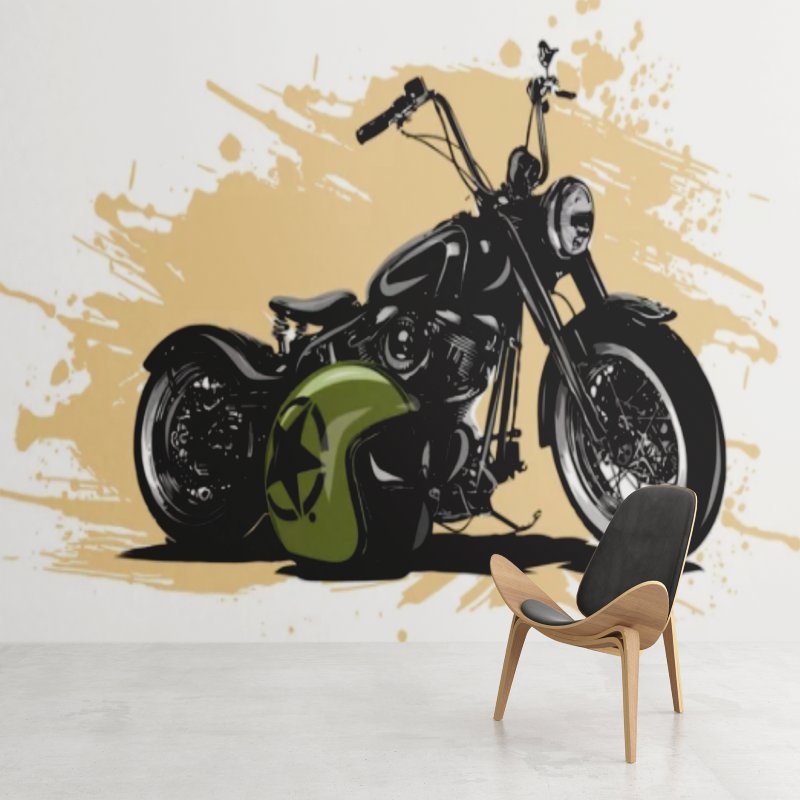 Papier Peint Moto <br/> Chevauchée Rapide