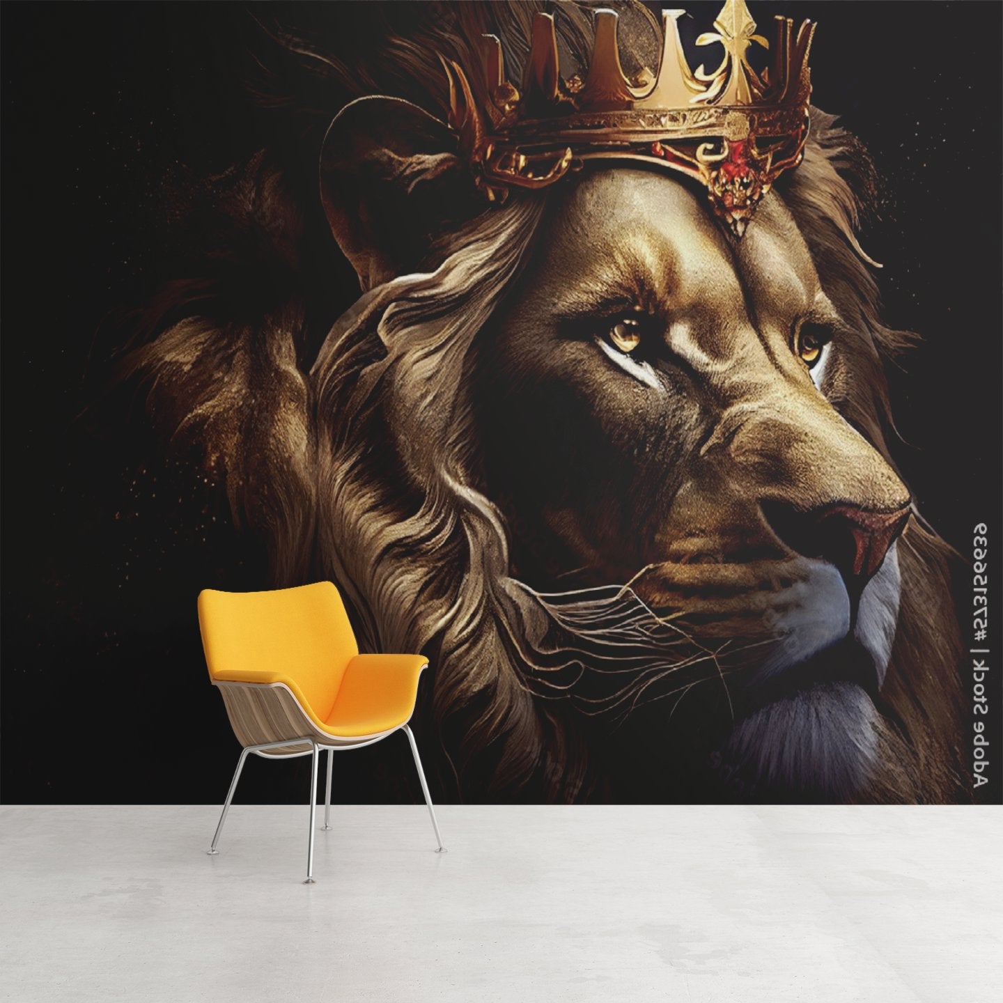 Papier Peint Ado Classique <br/> Lion Solaire