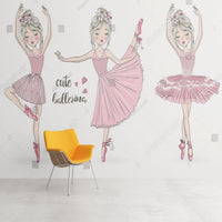 Thumbnail for Papier Peint Princesse <br/> Trio Cute Ballerina
