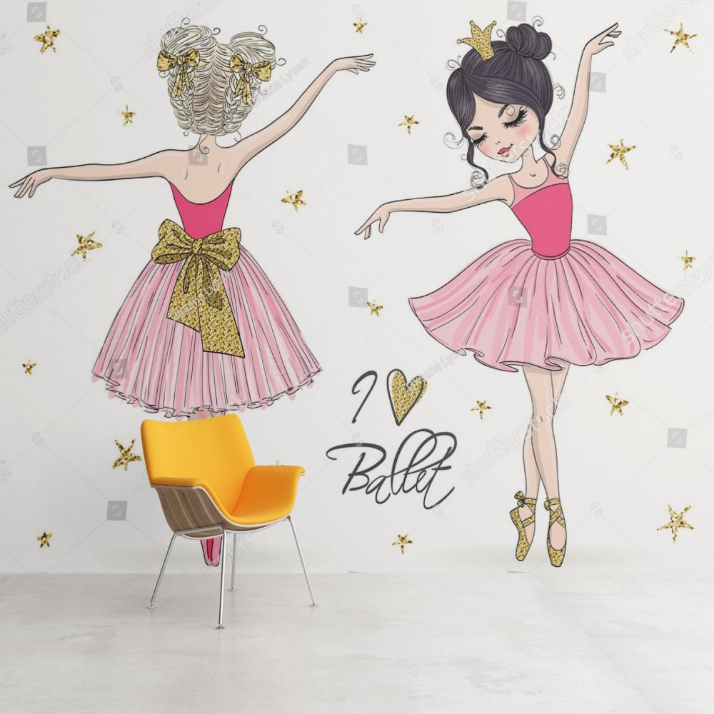 Papier Peint Princesse <br/> Danseuse Etoile Ballerine