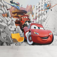 Thumbnail for Papier Peint Garçon Classique <br/> Cars Rouge