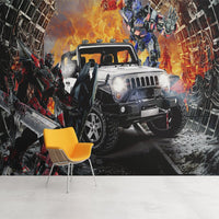 Thumbnail for Papier Peint Voiture <br/> Transformers War