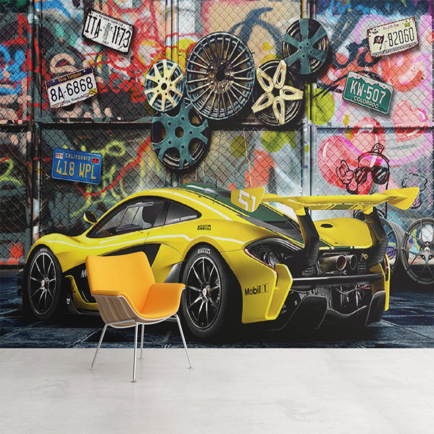 Papier Peint Voiture <br/> Effet Urbain