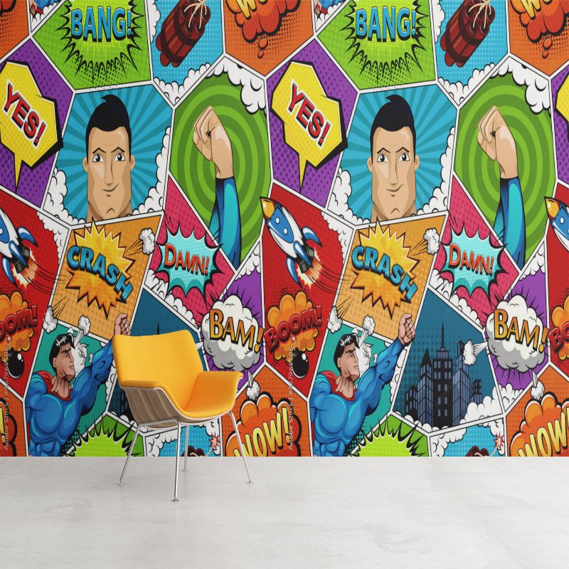 Papier Peint Super Héros <br/> BD Superman