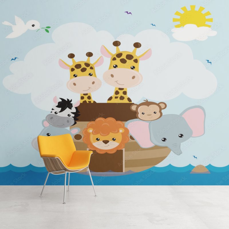 Papier Peint Animaux <br/> Arche de Noé