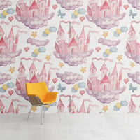 Thumbnail for Papier Peint Princesse <br/> Château Pink Baby