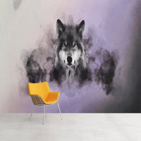 Thumbnail for Papier Peint Ado Classique <br/> Loup Reflet Violet