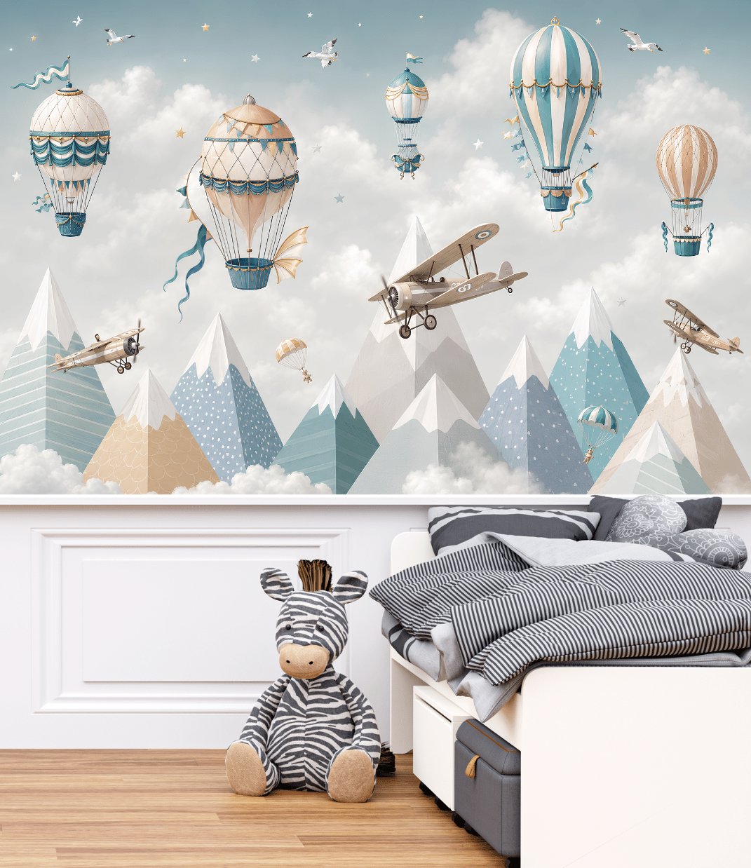 Murale pour Avion pour Chambre Garçon 3 ans | Le Petit Intissé