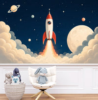 Thumbnail for Décoration Murale Fusée | Le Petit Intissé