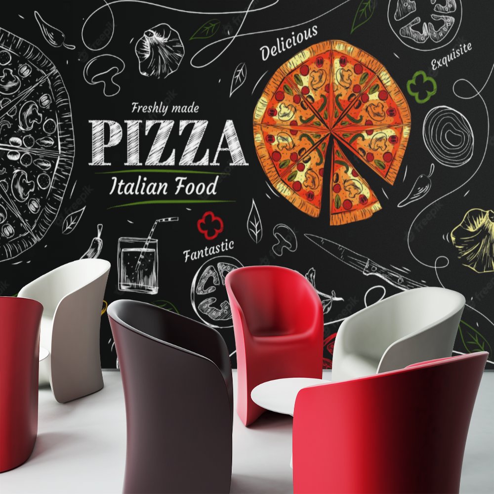 Papier Peint Restaurant <br/> Pizzeria Décor