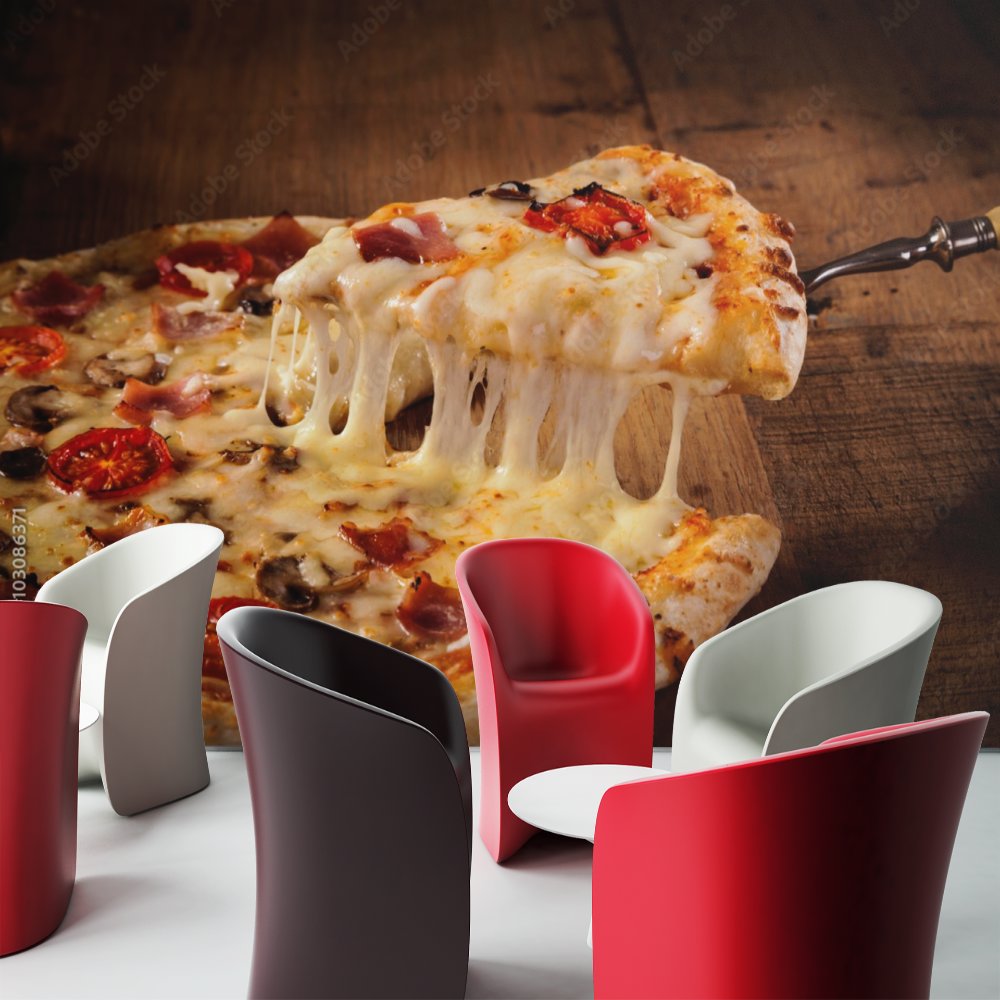 Papier Peint Restaurant <br/> Pizza Gourmande
