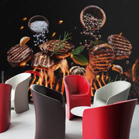 Thumbnail for Papier Peint Restaurant <br/> Viande Grillée