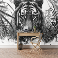 Thumbnail for Papier Peint Tigre Jungle | Le Petit Intissé