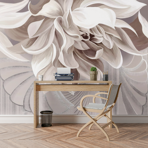 Papier Peint Grosse Fleur | Le Petit Intissé