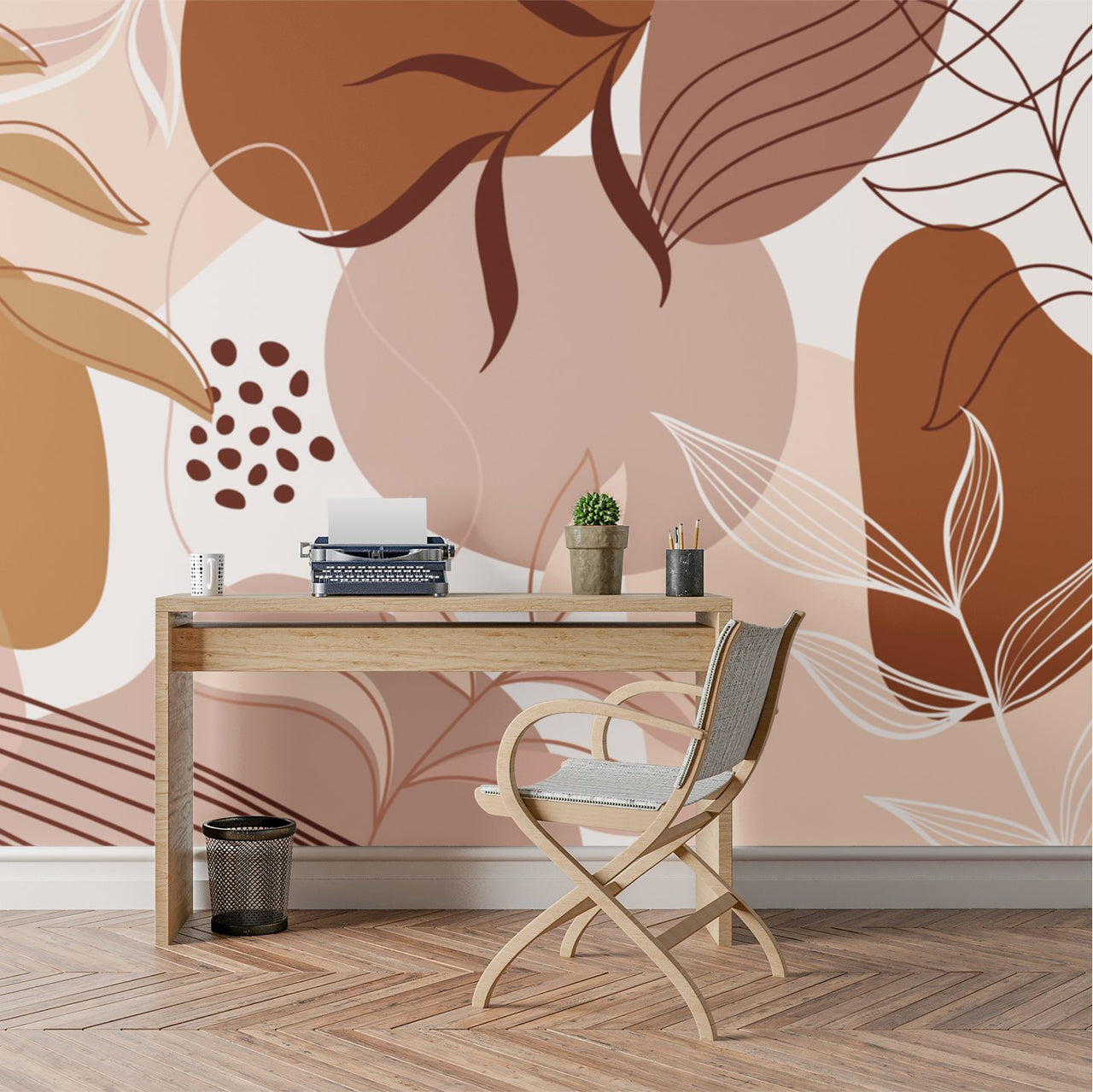 Papier Peint Terracotta Motif