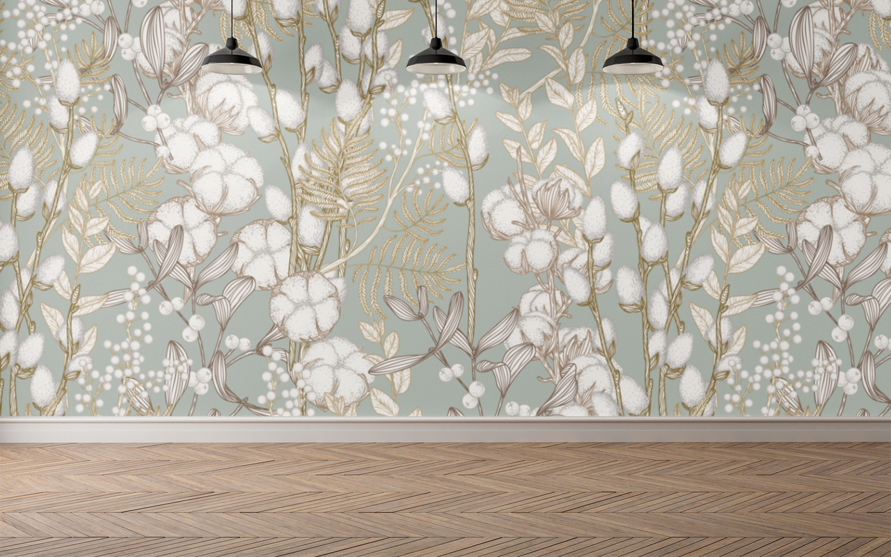 Papier Peint Fleuri Pour Chambre Adulte | Le Petit Intissé