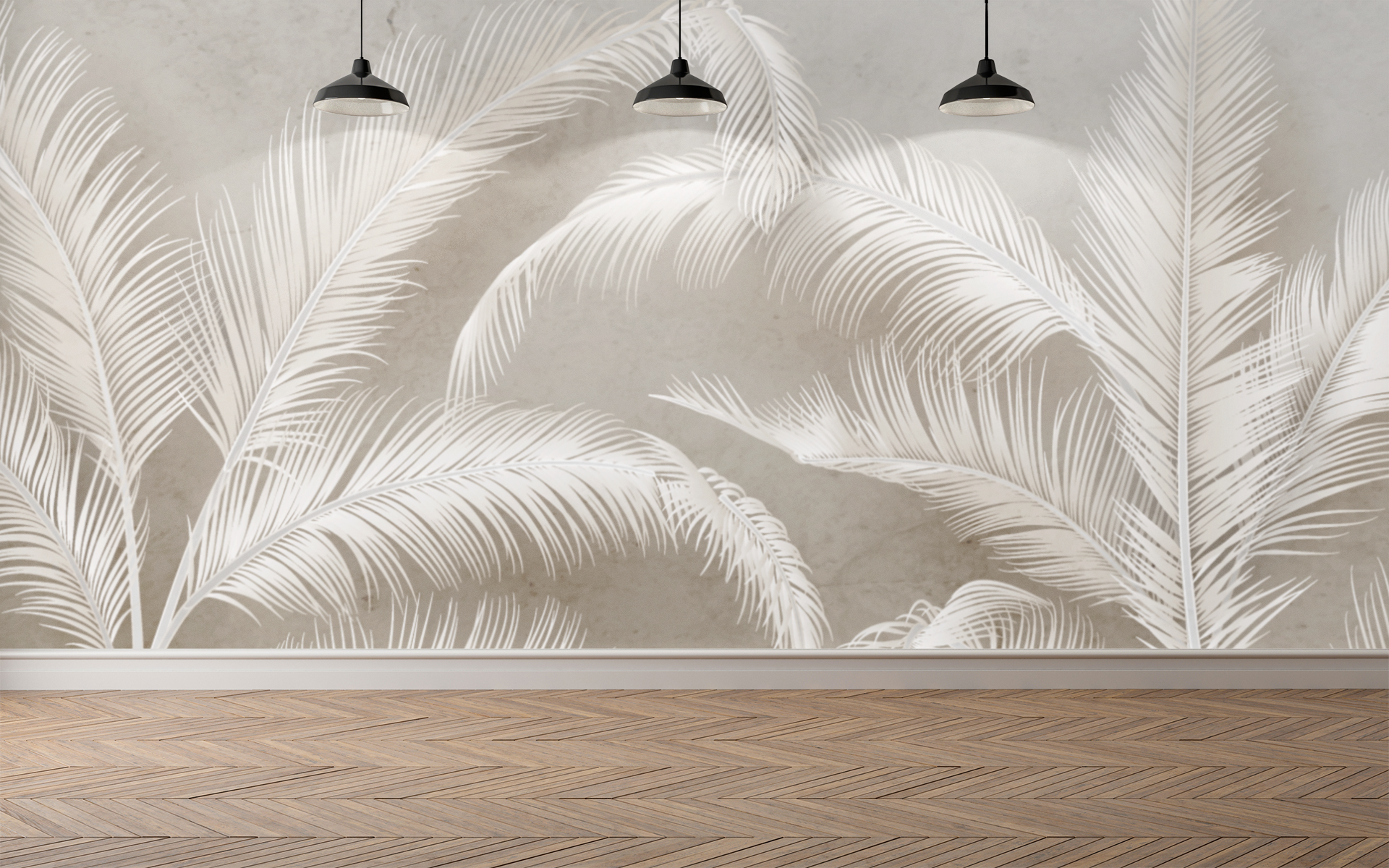 Papier Peint Feuillage Vintage