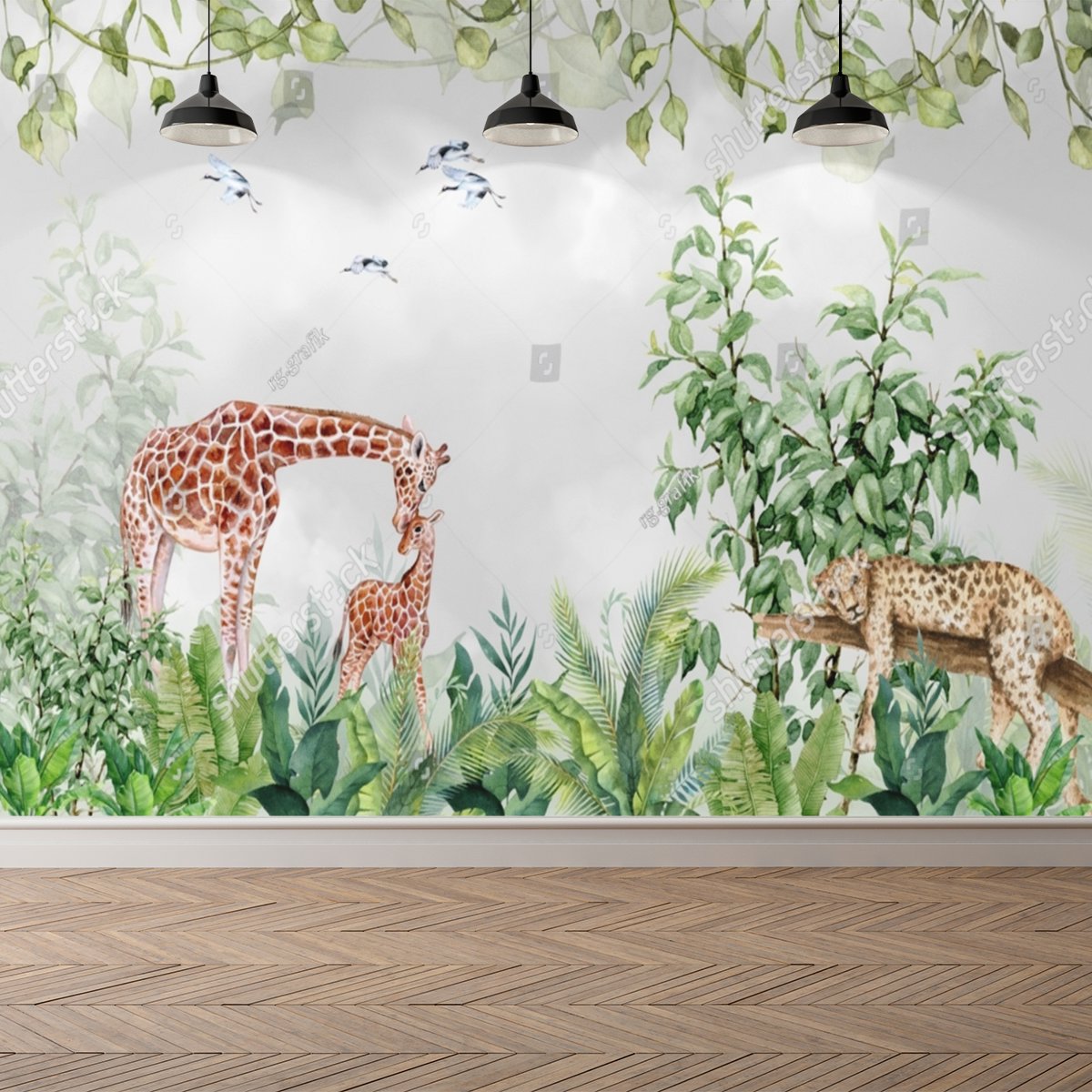 Papier Peint Animaux <br/> Le Royaume de la Jungle