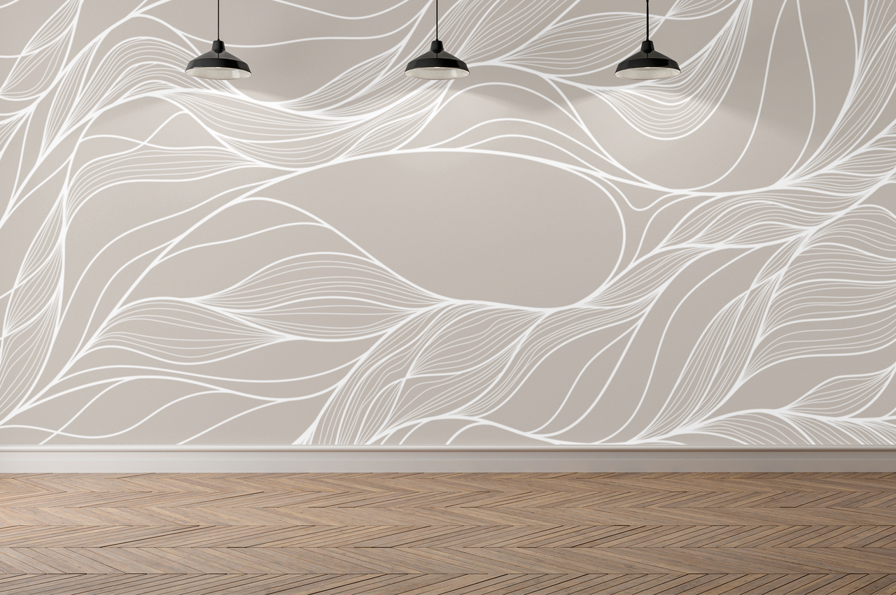 Papier Peint Beige et Blanc | Le Petit Intissé