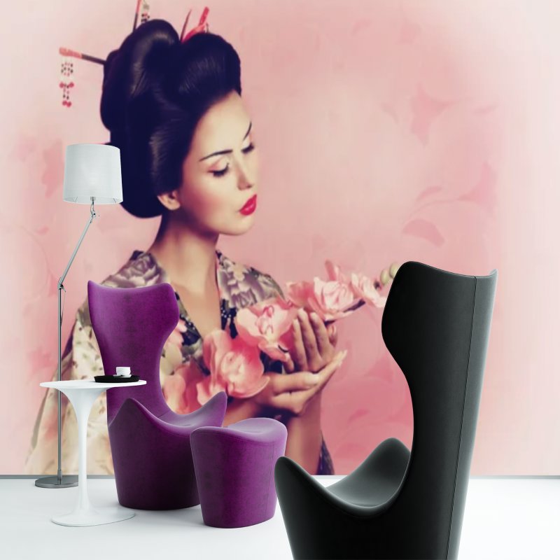 Papier Peint Japonais <br/> Geisha Délicate