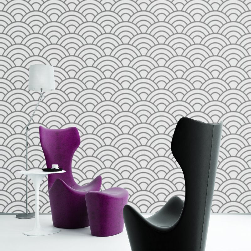 Papier Peint Japonais <br/> Motif Vague