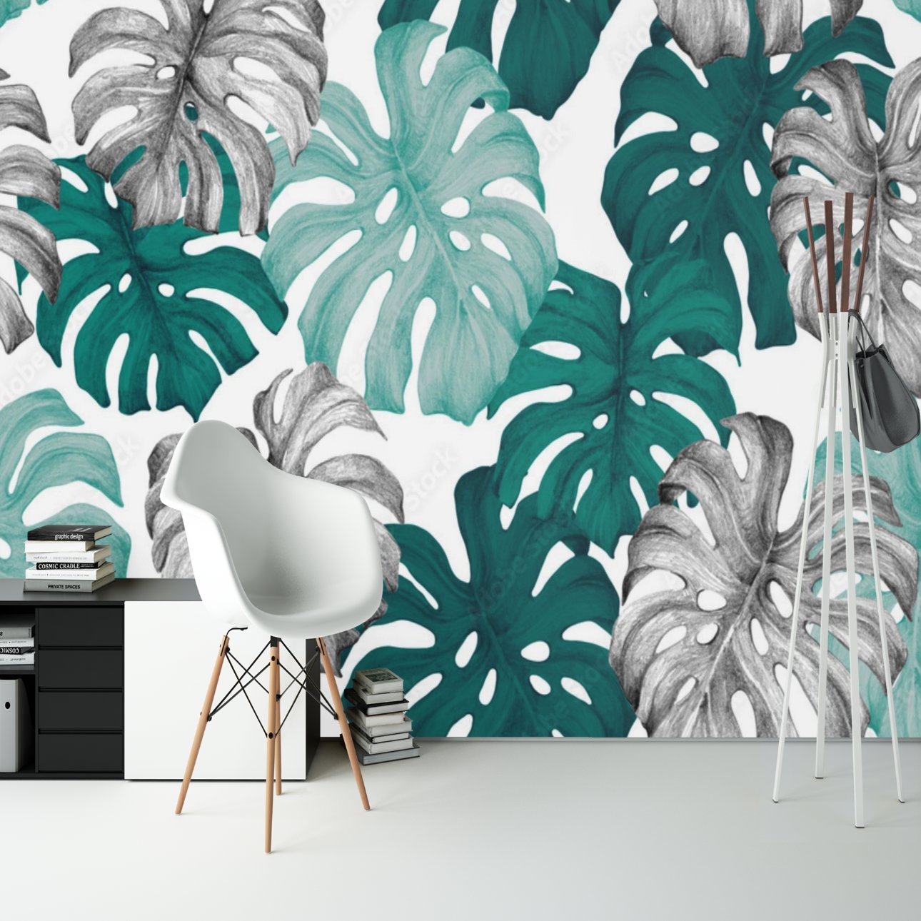 Papier Peint Tropical <br/> Sublime Grande Feuille