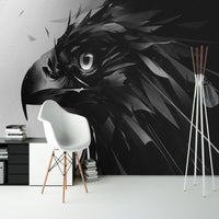 Thumbnail for Papier Peint Noir et Blanc <br/> Aigle Royal 3D