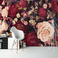 Thumbnail for Papier Peint Ado Classique <br/> Grosse Fleur Couleur Vintage