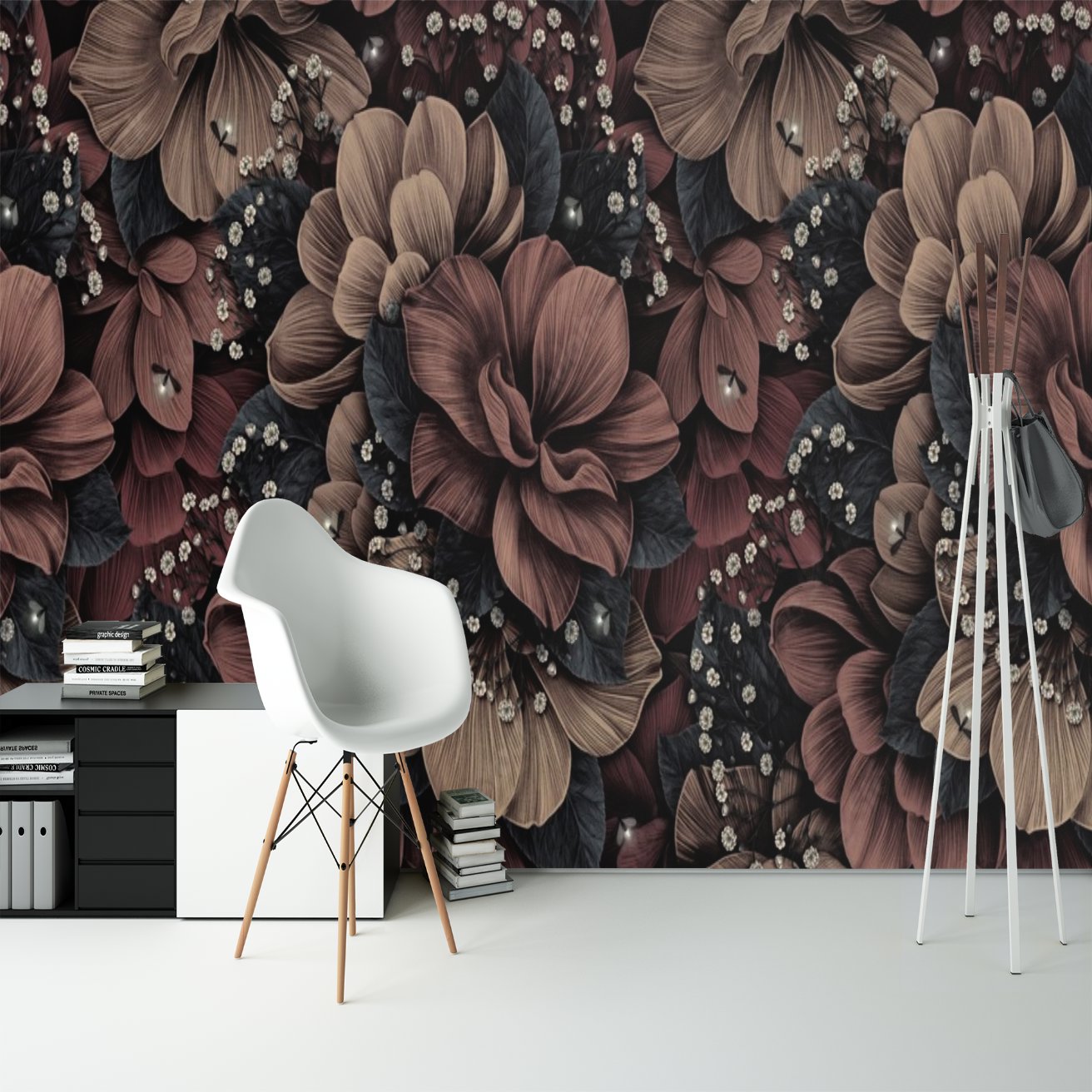 Papier Peint Tropical <br/> Vintage Fleuri