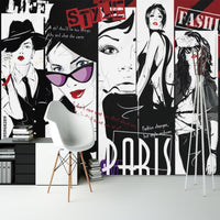 Thumbnail for Papier Peint Ado Classique <br/> Noir et Blanc Tendance Fashion