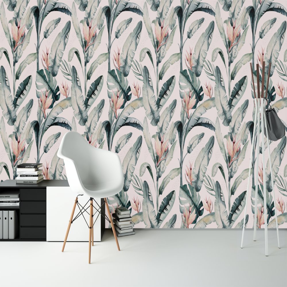 Papier Peint Tropical <br/> Motif Tropiques