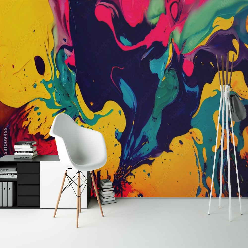 Papier Peint Marbre <br/> Style Coloré